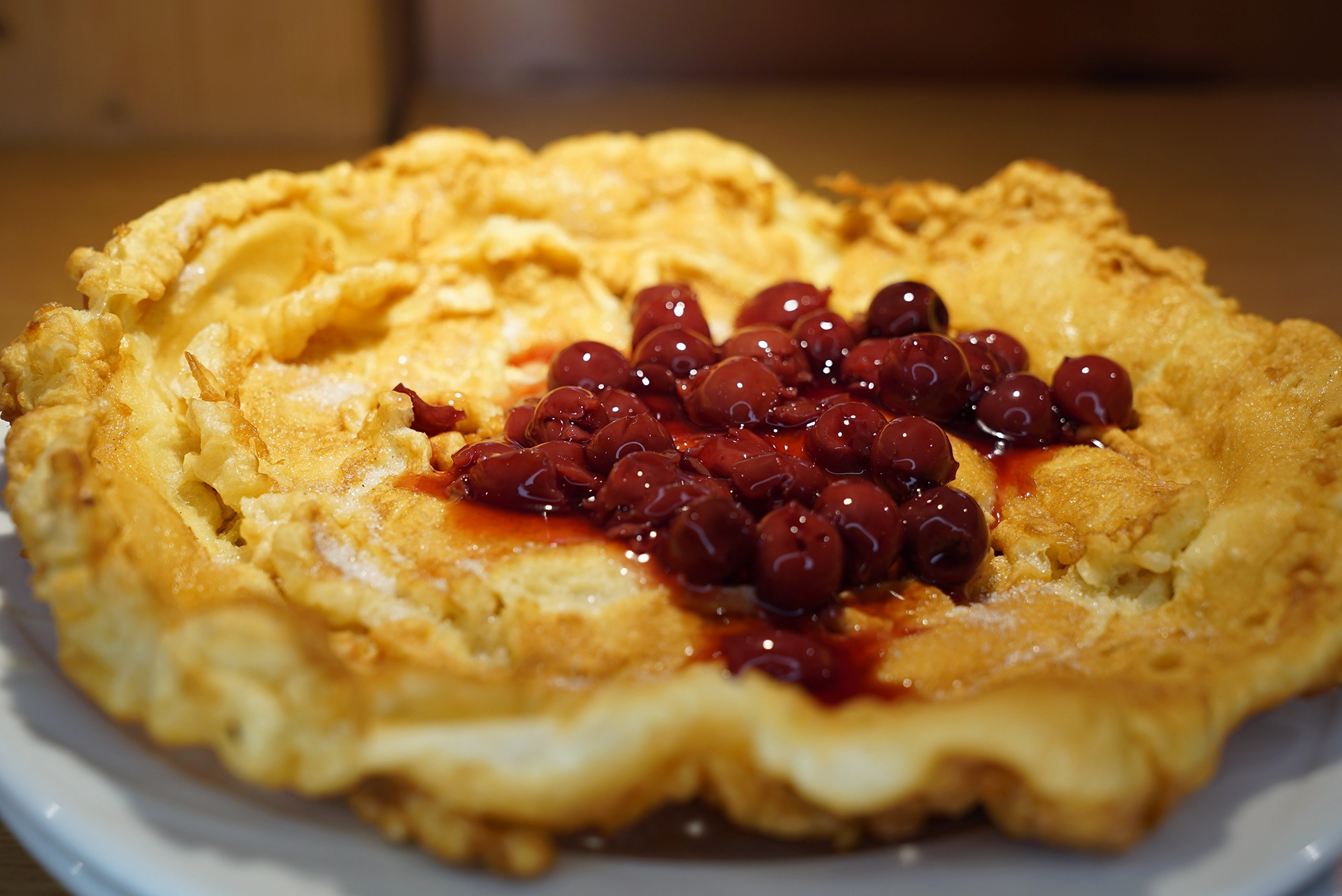 Pfannkuchen-mit-Kirschen
